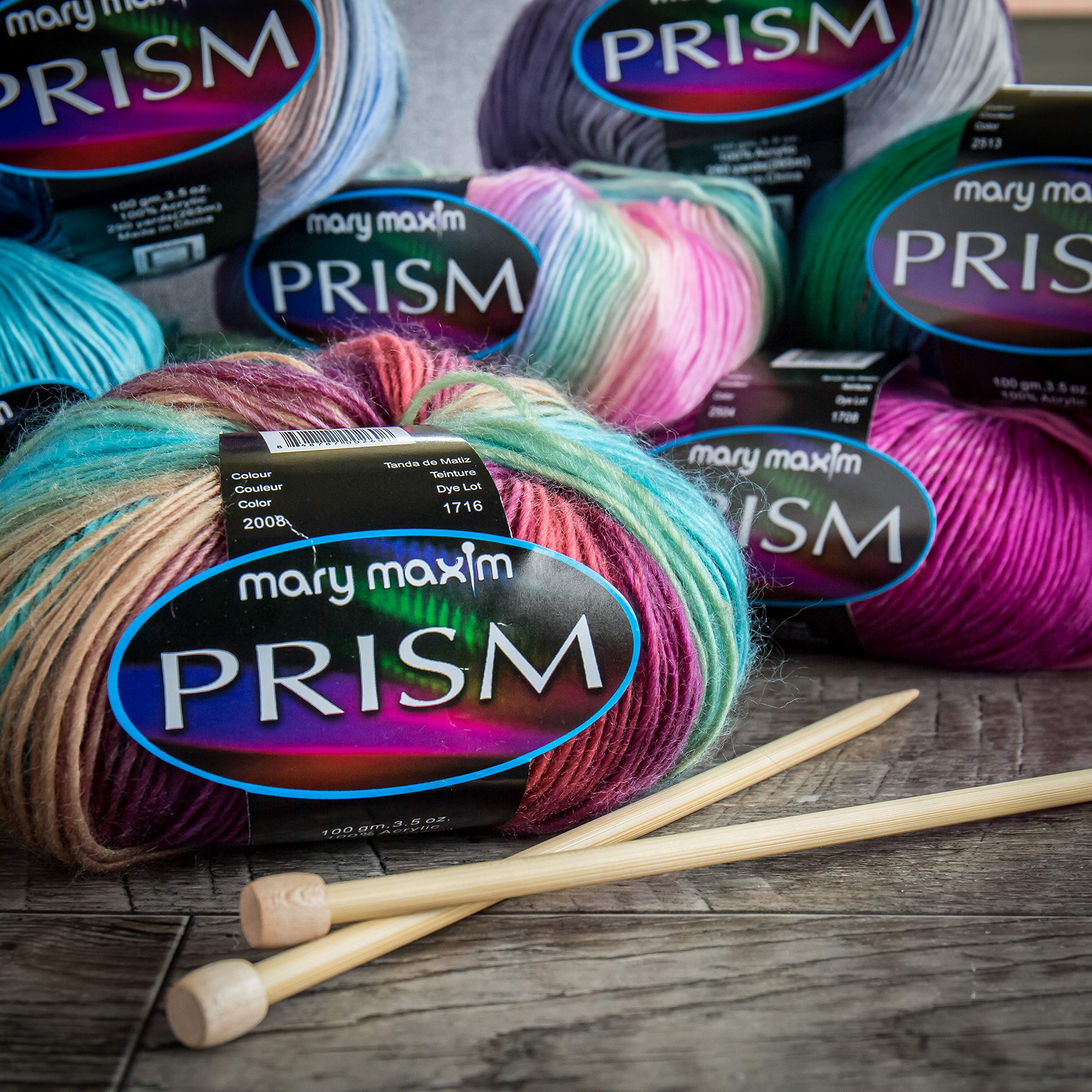 Amazon.com: Mary Maxim Prism Yarn - 3 Light Weight Yarn for